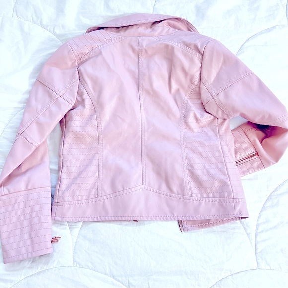Guess Los Angeles - Pink Faux Leather Jacket - Picture 8 of 10